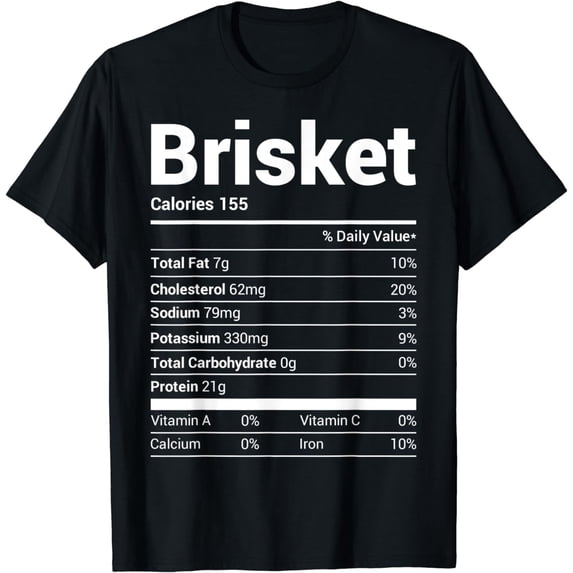 Brisket Nutrition Facts Family Matching Christmas Costume T-Shirt