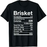 Brisket Nutrition Facts Jewish Kosher Food Hanukkah Passover T-Shirt,Premium Polyester Breathable Tee Shirt-2XL