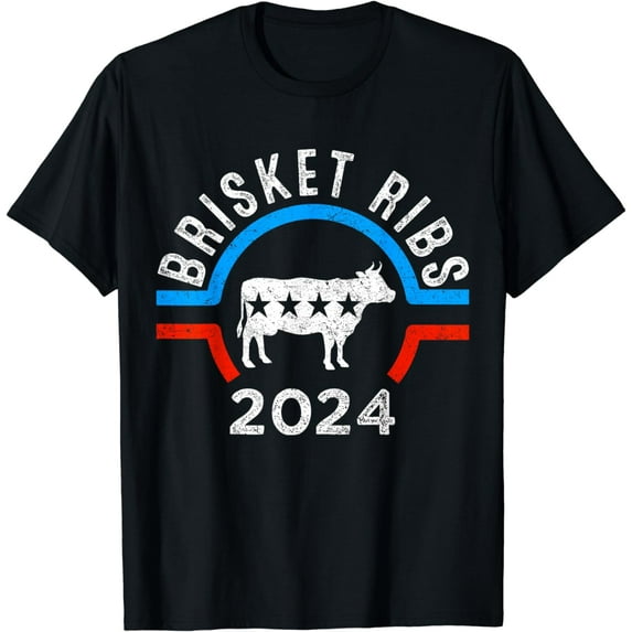 Brisket ribs 2024 funny BBQ grilling brisket ribs 2024 T-Shirt