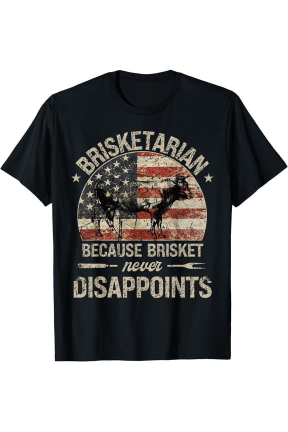 Brisketarian Because Brisket Never Disappoints funny bbq T-Shirt