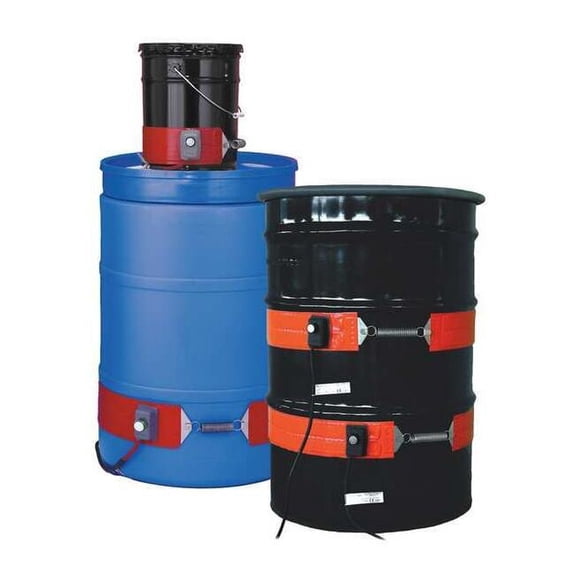 Drum Heater, Heavy Duty, Metal Drums/Pails, 120VAC, 700W, 16 Gallon