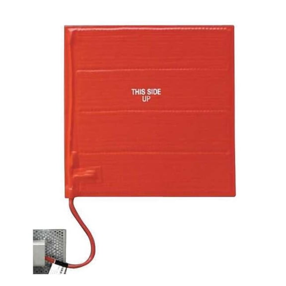 Briskheat Heating Blanket, Silicone Rubber, 120V, 720W, 12"W x 24"L SRL12241