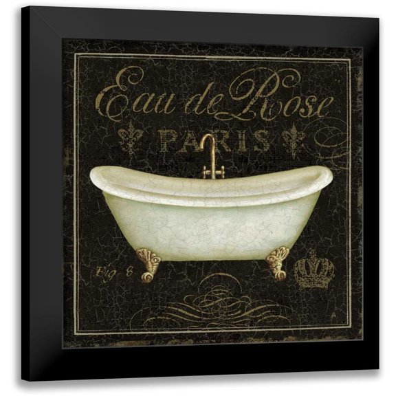 Brissonnet, Daphne 12x12 Black Modern Framed Museum Art Print Titled - Bain de Luxe II