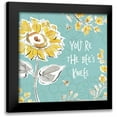 thumbnail image 1 of Brissonnet, Daphne 12x12 Black Modern Framed Museum Art Print Titled - Bee Happy II, 1 of 5