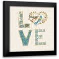 thumbnail image 1 of Brissonnet, Daphne 12x12 Black Modern Framed Museum Art Print Titled - Love Tales IV, 1 of 5