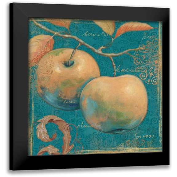 Brissonnet, Daphne 12x12 Black Modern Framed Museum Art Print Titled - Lovely Fruits II