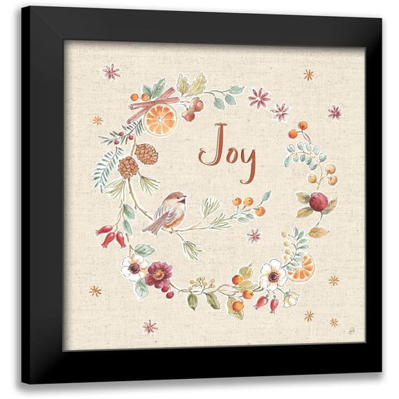 Brissonnet, Daphne 12x12 Black Modern Framed Museum Art Print Titled - Winter Spice V