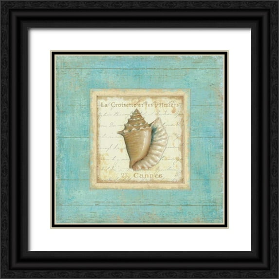 Brissonnet, Daphne 12x12 Black Ornate Wood Framed with Double Matting Museum Art Print Titled - Bijou de Mer I