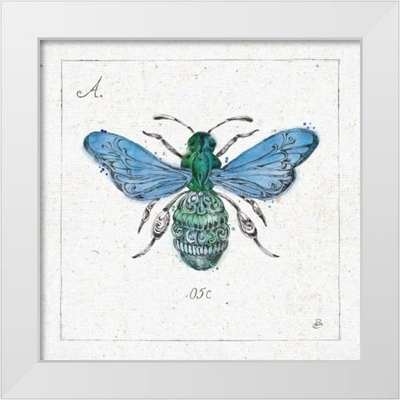 Brissonnet, Daphne 12x12 White Modern Wood Framed Museum Art Print Titled - Outdoor Beauties VII Color