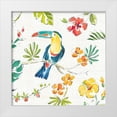 thumbnail image 1 of Brissonnet, Daphne 12x12 White Modern Wood Framed Museum Art Print Titled - Tropical Oasis V White, 1 of 4