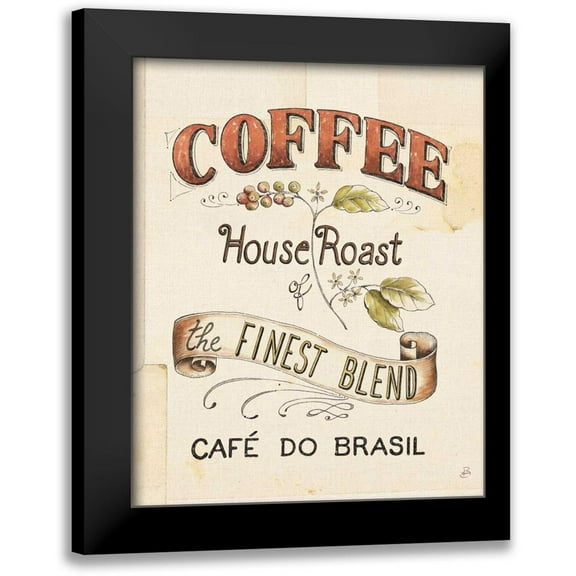 Brissonnet, Daphne 12x14 Black Modern Framed Museum Art Print Titled - Authentic Coffee IX