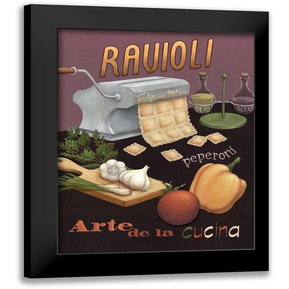 Brissonnet, Daphne 12x14 Black Modern Framed Museum Art Print Titled - Ravioli