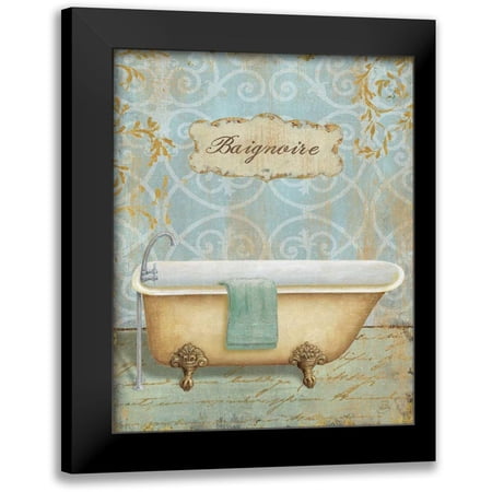Brissonnet, Daphne 12x14 Black Modern Framed Museum Art Print Titled - Salle de Bain II