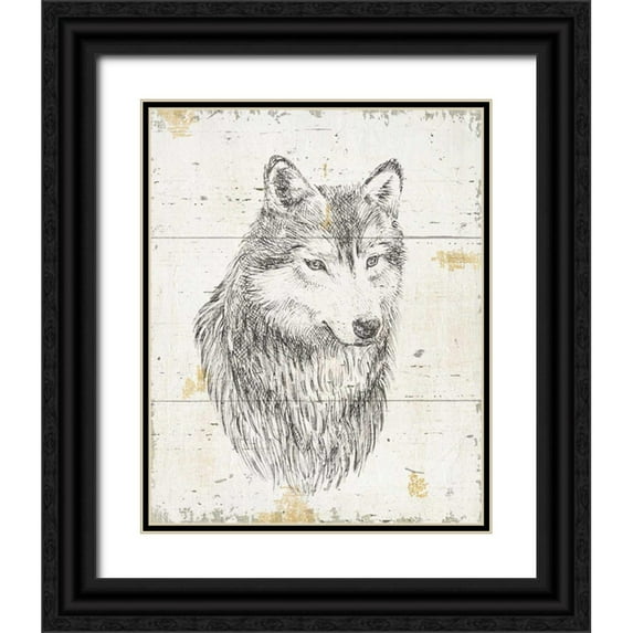 Brissonnet, Daphne 12x14 Black Ornate Wood Framed with Double Matting Museum Art Print Titled - Wild and Beautiful III