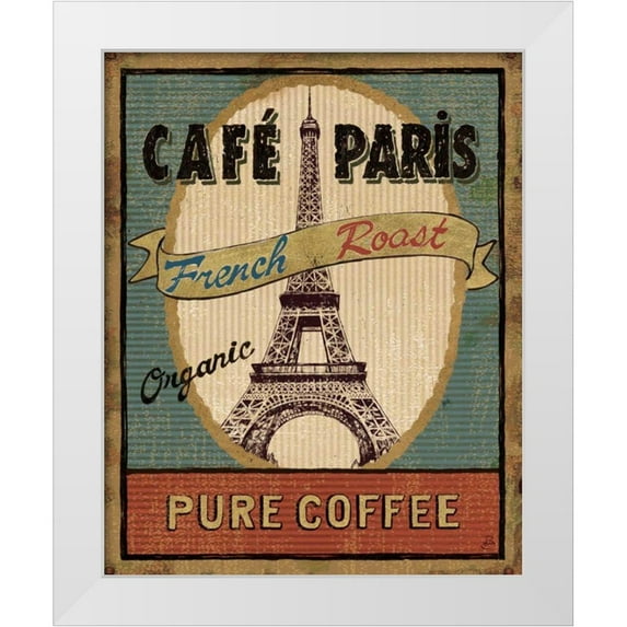 Brissonnet, Daphne 12x14 White Modern Wood Framed Museum Art Print Titled - Coffee Blend II