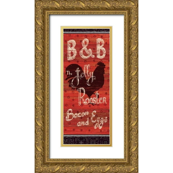 Brissonnet, Daphne 12x24 Gold Ornate Wood Framed with Double Matting Museum Art Print Titled - Country Touch V