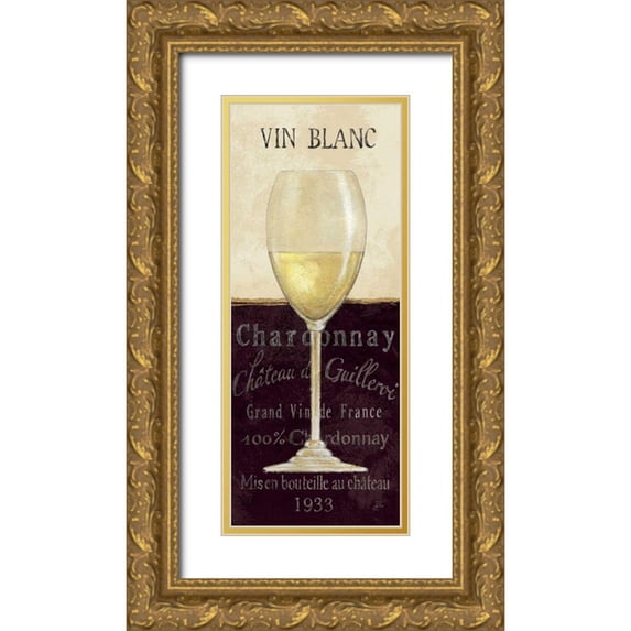Brissonnet, Daphne 12x24 Gold Ornate Wood Framed with Double Matting Museum Art Print Titled - Sante II