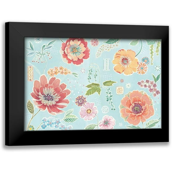 Brissonnet, Daphne 14x11 Black Modern Framed Museum Art Print Titled - Happy Meadow I