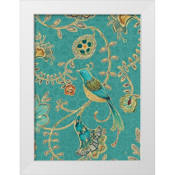 Brissonnet, Daphne 14x18 White Modern Wood Framed Museum Art Print Titled - Bohemian Wings VIIIA