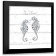 thumbnail image 1 of Brissonnet, Daphne 15x15 Black Modern Framed Museum Art Print Titled - Aqua Underwater Life V Shiplap, 1 of 5