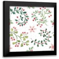 thumbnail image 1 of Brissonnet, Daphne 15x15 Black Modern Framed Museum Art Print Titled - Country Poinsettias Step 07A, 1 of 5