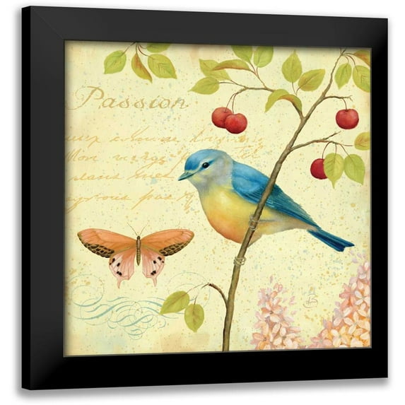 Brissonnet, Daphne 15x15 Black Modern Framed Museum Art Print Titled - Garden Passion IV
