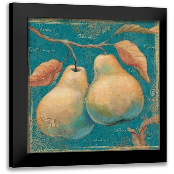 Brissonnet, Daphne 15x15 Black Modern Framed Museum Art Print Titled - Lovely Fruits I