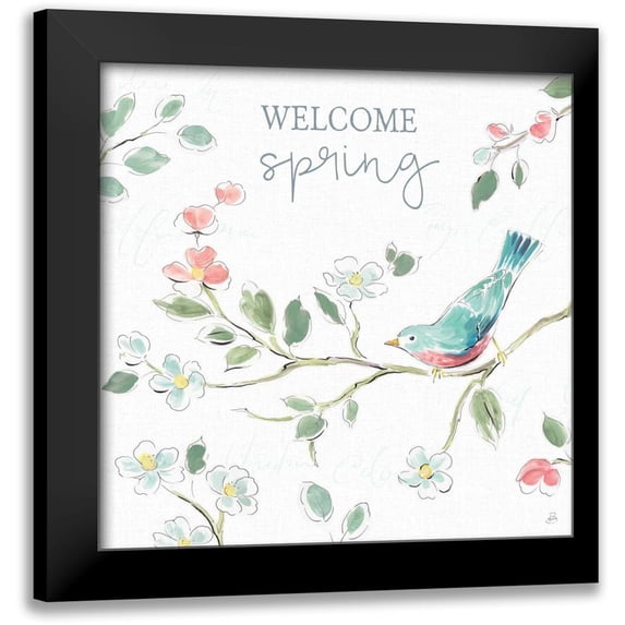 Brissonnet, Daphne 15x15 Black Modern Framed Museum Art Print Titled - Springtime III