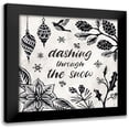 thumbnail image 1 of Brissonnet, Daphne 15x15 Black Modern Framed Museum Art Print Titled - Woodcut Christmas VII, 1 of 5