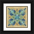 thumbnail image 1 of Brissonnet, Daphne 15x15 Black Ornate Wood Framed with Double Matting Museum Art Print Titled - Free Bird Mexican Tiles I, 1 of 4