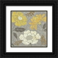 thumbnail image 1 of Brissonnet, Daphne 15x15 Black Ornate Wood Framed with Double Matting Museum Art Print Titled - Morning Tones Gold II, 1 of 4