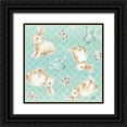 thumbnail image 1 of Brissonnet, Daphne 15x15 Black Ornate Wood Framed with Double Matting Museum Art Print Titled - Springtime Pattern IIIB, 1 of 4