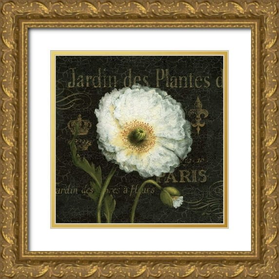 Brissonnet, Daphne 15x15 Gold Ornate Wood Framed with Double Matting Museum Art Print Titled - Botanical Garden I