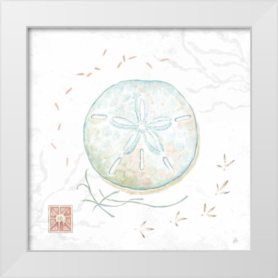 Brissonnet, Daphne 15x15 White Modern Wood Framed Museum Art Print Titled - Delicate Sea VI