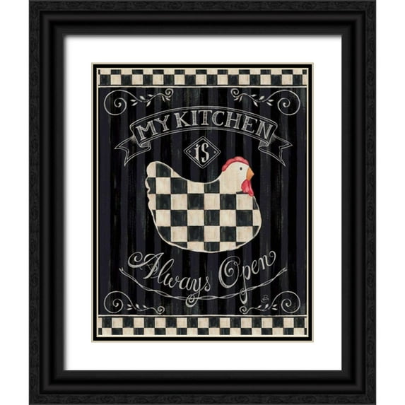 Brissonnet, Daphne 15x18 Black Ornate Wood Framed with Double Matting Museum Art Print Titled - Casual Country I