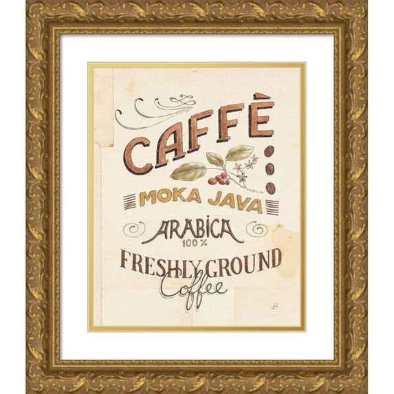 Brissonnet, Daphne 15x18 Gold Ornate Wood Framed with Double Matting Museum Art Print Titled - Authentic Coffee VII