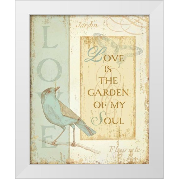 Brissonnet, Daphne 15x18 White Modern Wood Framed Museum Art Print Titled - Secret Garden I