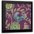 thumbnail image 1 of Brissonnet, Daphne 20x20 Black Modern Framed Museum Art Print Titled - Bohemian Wings IX Aubergine, 1 of 5