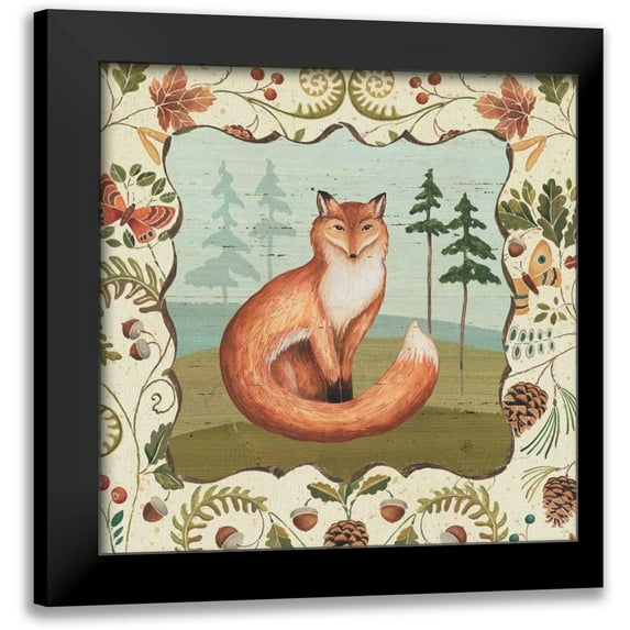 Brissonnet, Daphne 20x20 Black Modern Framed Museum Art Print Titled - Country Heritage I