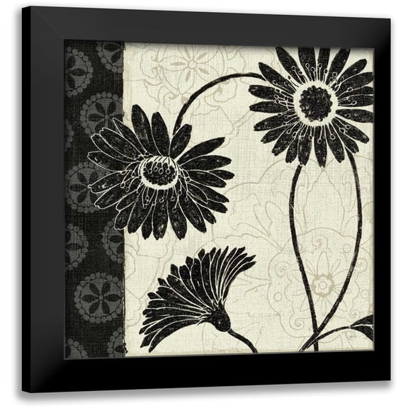 Brissonnet, Daphne 20x20 Black Modern Framed Museum Art Print Titled - Influence I