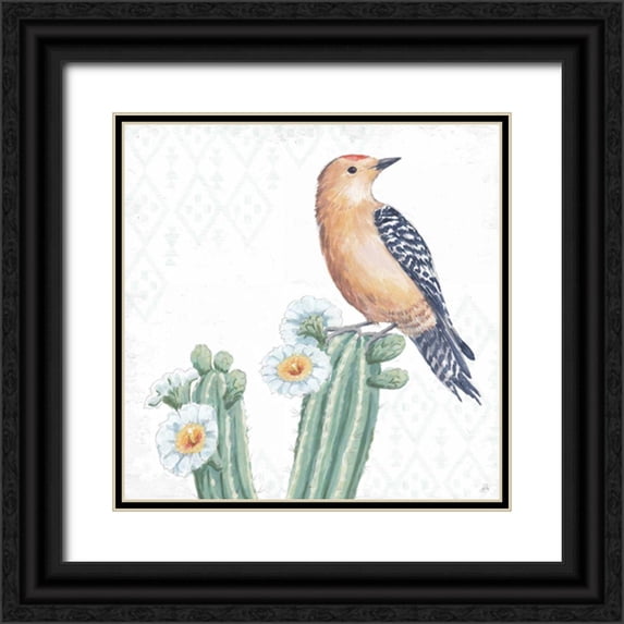 Brissonnet, Daphne 20x20 Black Ornate Wood Framed with Double Matting Museum Art Print Titled - Desert Beauties X