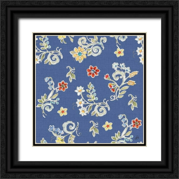 Brissonnet, Daphne 20x20 Black Ornate Wood Framed with Double Matting Museum Art Print Titled - Morning Bloom Pattern IID