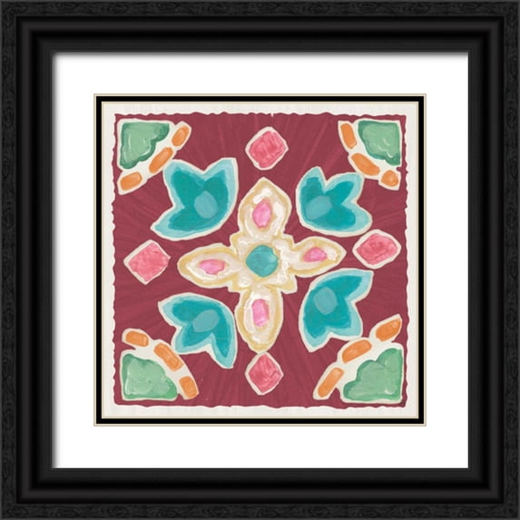 Brissonnet, Daphne 20x20 Black Ornate Wood Framed with Double Matting Museum Art Print Titled - My Bohemian Life IX