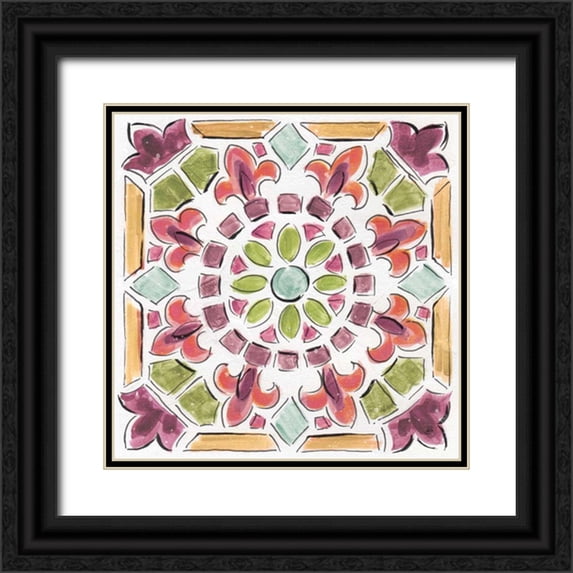 Brissonnet, Daphne 20x20 Black Ornate Wood Framed with Double Matting Museum Art Print Titled - Wine Country VIII