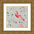 thumbnail image 1 of Brissonnet, Daphne 20x20 Gold Ornate Wood Framed with Double Matting Museum Art Print Titled - Holiday Wings IV, 1 of 4