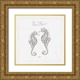 thumbnail image 1 of Brissonnet, Daphne 20x20 Gold Ornate Wood Framed with Double Matting Museum Art Print Titled - Underwater Life V, 1 of 4