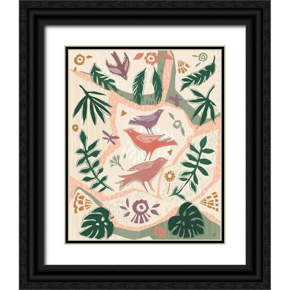 Brissonnet, Daphne 20x24 Black Ornate Wood Framed with Double Matting Museum Art Print Titled - Desert Flair VII Color