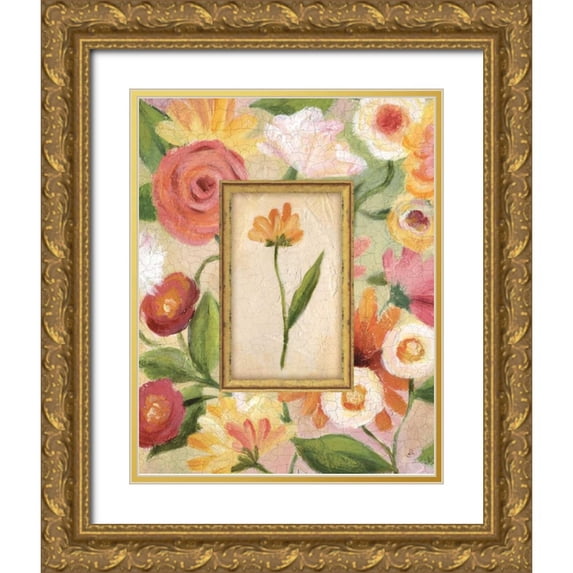 Brissonnet, Daphne 20x24 Gold Ornate Wood Framed with Double Matting Museum Art Print Titled - Sweet Romance IV