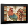 thumbnail image 1 of Brissonnet, Daphne 24x17 Black Modern Framed Museum Art Print Titled - Rooster Rainbow IA, 1 of 5