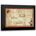 thumbnail image 1 of Brissonnet, Daphne 24x17 Black Modern Framed Museum Art Print Titled - Wine Map, 1 of 5